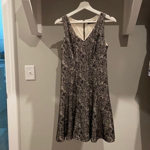 Black nude lace  dress